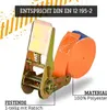 Safetytex 20x Spanngurt einteilig 6m lang 25mm breit 500kg Produktbild-Vorschau 2