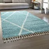 Hochflor Teppich Wohnzimmer Shaggy Skandinavischer Stil Produktbild-Vorschau 1
