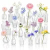 Mini-Vasen-Set 24 Stück, Glas, transparent, verschiedene Formen Productafbeelding-voorbeeld