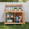 BEALIFE Stół ogrodniczy z szafką dolną 108 x 43 x 125 cm | Podgląd zdjęcia produktu 10