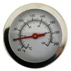 A close-up of a thermometer with temperature readings in Celsius and Fahrenheit. Produktbild-Vorschau