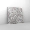 Bild auf Leinwand - Leinwandbild - Feder Grafiken - 60x60cm Produktbild-Vorschau 4