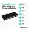 ProfiPatch  Cat.6a Patchpanel Verteilerfeld 12 Port Produktbild-Vorschau 5