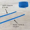 Runde Schnürsenkel in Blau - 140cm Produktbild-Vorschau