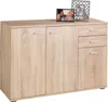 Kommode - Eiche Sonoma Nachbildung - B 106 cm - drei Türen Produktbild-Vorschau 3