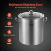 24QT Edelstahl-Suppentopf Koch-Küche-Saucen-Topf mit Deckel Produktbild-Vorschau 3