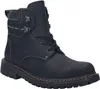 A black leather boot on a white background. Produktbild-Vorschau