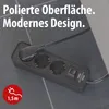 Steckdosenl. Ecolor 3-fach schwarz/schwarz Schalter Voir les images du produit 2