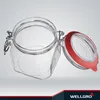 WELLGRO Einmachgläser mit Bügelverschluss eckig 630ml - Produktbild-Vorschau 4