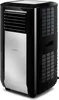 A black and silver portable air conditioner is shown against a white background. Produktbild-Vorschau