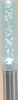A close-up of the top part of a solar garden light with bubbles inside a clear tube. Produktbild-Vorschau