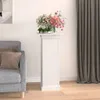 vidaXL Stojan na květiny bílý 40x40x90 cm, masivní Náhled obrázku produktu 3