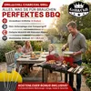 Holzkohlegrill mit Rädern und Ablagen – Grillwagen 50×26,5 Produktbild-Vorschau 7
