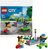 A LEGO City playset packaging showing two minifigures and a small park scene with a skateboard ramp. Podgląd zdjęcia produktu