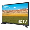 A Samsung HD Smart TV is shown from a slight diagonal angle, displaying a landscape scene on its screen. The TV is black and rests on a black stand. Produktbild-Vorschau