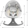 A baby swing with dimensions indicated. Produktbild-Vorschau