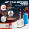 A marketing image showcasing a portable propane forge with various features highlighted by text overlays and close-up shots. Anteprima dell’immagine prodotto