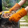 Vilde | Skórzane rękawice grillowe - Odporne na wysoką Podgląd zdjęcia produktu 3