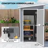 Outsunny Abri de jardin 1,54 m² cabane de jardin pour Voir les images du produit 8