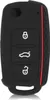 Schlüsselhülle Schwarz Rot Skoda VW GTI Seat Autoschlüssel Produktbild-Vorschau 2