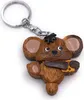 Onwomania Schlüsselanhänger aus Holz Käsemaus Maus Nagetier Produktbild-Vorschau 1