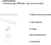 MDEKOR Aluminium-Vorhangschiene 200 cm, Deckenmontage, Produktbild-Vorschau 3