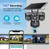 Solarkamera, 4G SIM Karte Outdoor Triple Lens 4MP (1440p) Produktbild-Vorschau 8