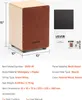 VEVOR Cajon, box buben, s vnitřními snare dráty, kompaktní Náhled obrázku produktu 9
