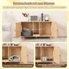 Mueble COSTWAY para arenero de gato, casa para gatos con Vista previa de la imagen del producto 6