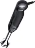 A black hand blender with a silver blending attachment is shown against a white background. Anteprima dell’immagine prodotto