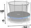 Neo-Sport Gartentrampolin (312 cm) mit Innennetz und Leiter Produktbild-Vorschau 5