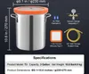 SucceBuy Chambre à vide de 3 gallons avec couvercle en Voir les images du produit 7