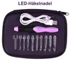 Häkelnadel-Set mit LED-Beleuchtung, USB aufladbar, Produktbild-Vorschau 2