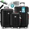 MONZANA® 3tlg. Kofferset TSA Schloss Wäscheorganizer Produktbild-Vorschau 9