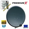 PremiumX 45cm SAT Antenne Stahl Schüssel Twin LNB 10m Kabel Produktbild-Vorschau 3