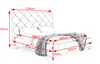 KAWOLA Bett ANNY Polsterbett Velvet petrol 200x200cm Produktbild-Vorschau 10