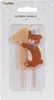 Bougie d'anniversaire numéro 1 avec ours et étoile 7cm Voir les images du produit 5