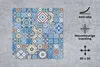 MuchoWow® Mauspad Mousepad Muster - Blau - Formen 30x30 cm Produktbild-Vorschau 2