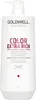 A white bottle of Goldwell Dualsenses Color Extra Rich Brilliance Shampoo with a pump dispenser. Anteprima dell’immagine prodotto
