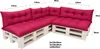 Palettenkissen Set 7-teilig  Rosa – Sitzkissen 120×50 cm & Produktbild-Vorschau 2