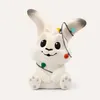 A white bunny figurine decorated with Christmas lights. Produktbild-Vorschau