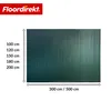 A green privacy screen with dimensions indicated. Anteprima dell’immagine prodotto