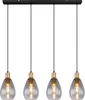 Globo Lighting Hängeleuchte Metall schwarz matt, 4x E27 Produktbild-Vorschau 2