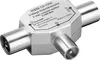 Goobay Koax-T-Adapter: doppelt Koax-Buchse > Produktbild-Vorschau 1