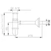 Sapho RETRO Waschtisch-Siphon 5/4", Abfluss 32mm, Chrom Produktbild-Vorschau 6