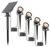 hoftronic Solar Gartenstrahler 4x 2W 3000K IP65 Schwarz Produktbild-Vorschau 1