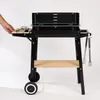 Grill węglowy ogrodowy 53x33 cm z półką kółkami i kratką do Podgląd zdjęcia produktu 3