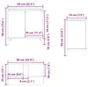 vidaXL Umyvadlová skříňka ve vzhledu starého dřeva 58x33x60 Náhled obrázku produktu 8