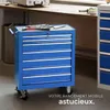 Servante d'atelier 7 tiroirs - bleu Voir les images du produit 7