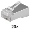 Konektor RJ45 pro FTP kabel (drát) CAT5E, 20 ks Podgląd zdjęcia produktu